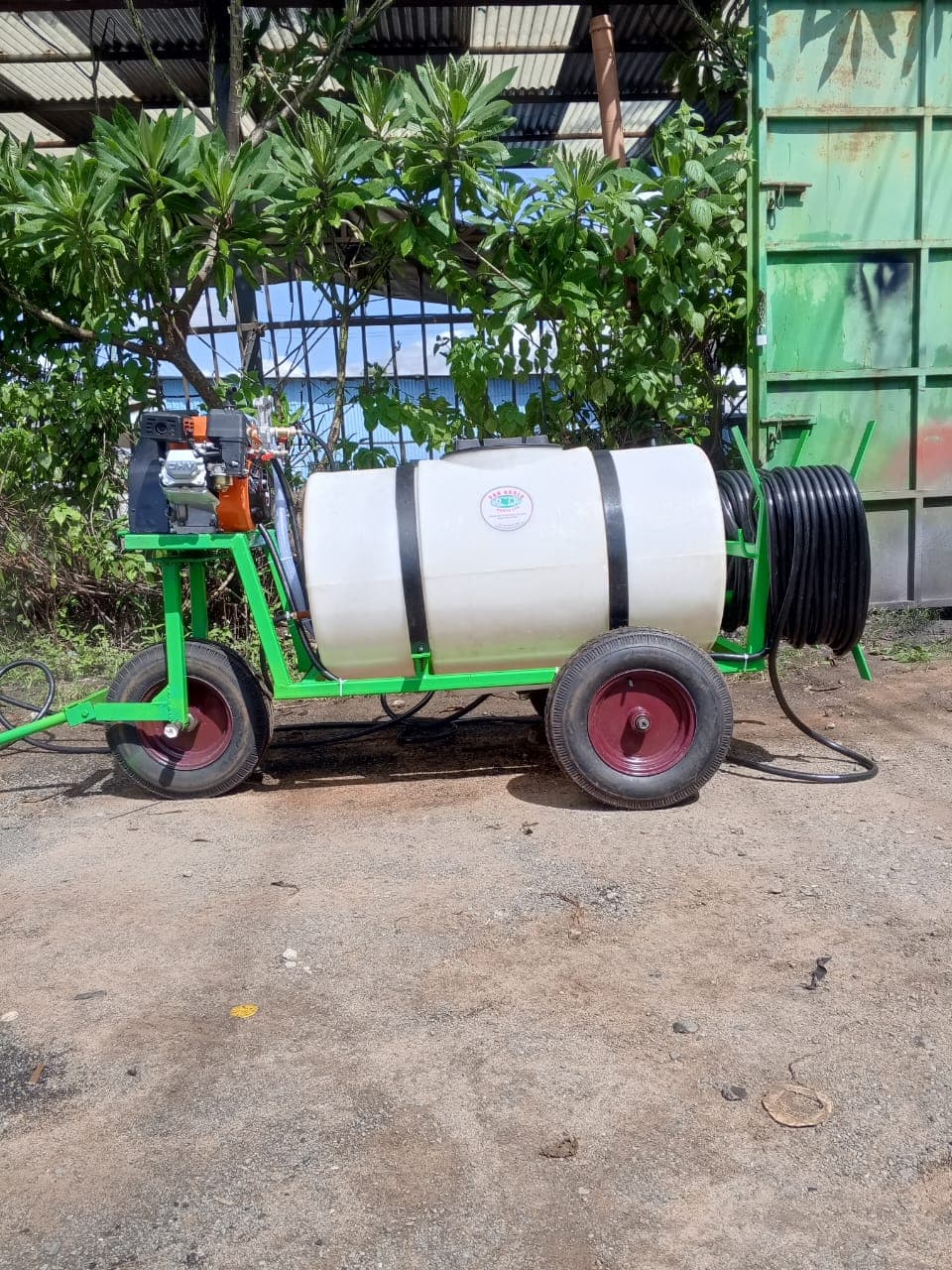 300L High-Pressure Trolley Sprayer with Dual Hose Reels (Petrol/Electric Option)
